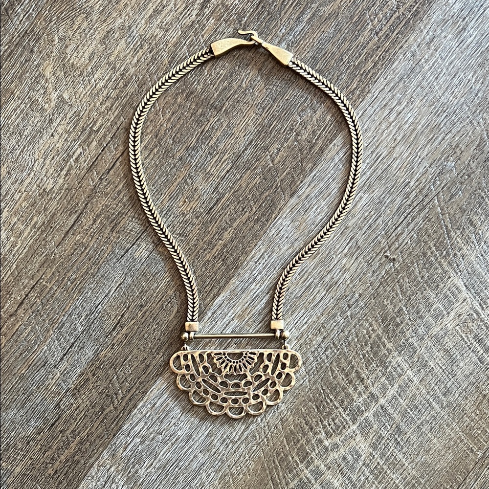 Lucky Brand Gold Statement Necklace